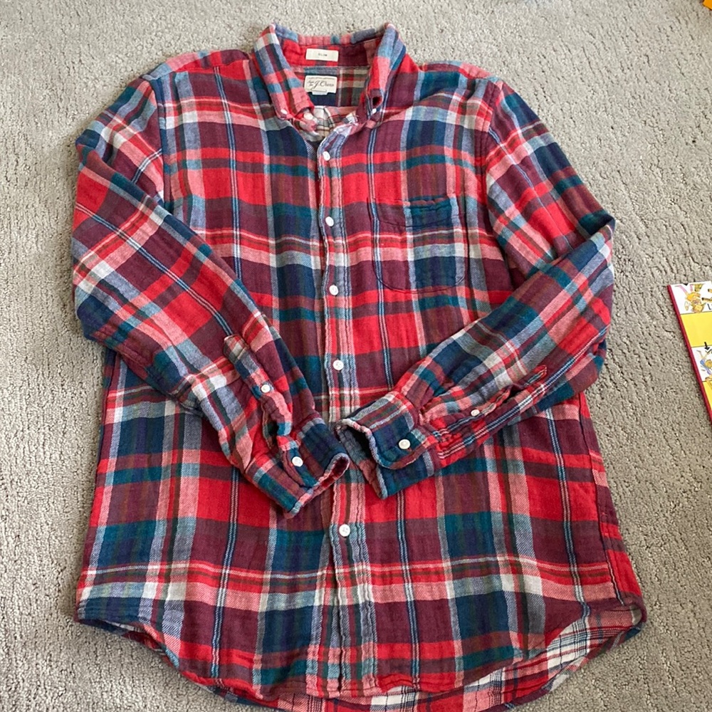 J.Crew Slim Double-Weave Shirt